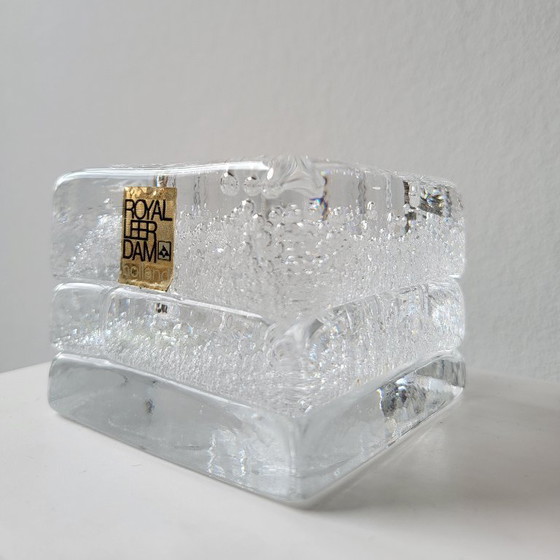 Image 1 of Candlestick Floris Meydam Leerdam glass