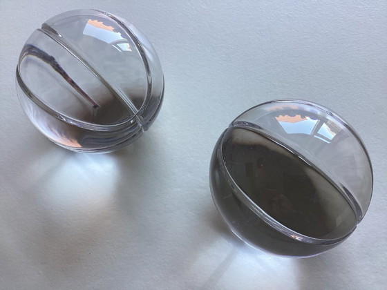 Image 1 of 2x basketball paperweight - glass