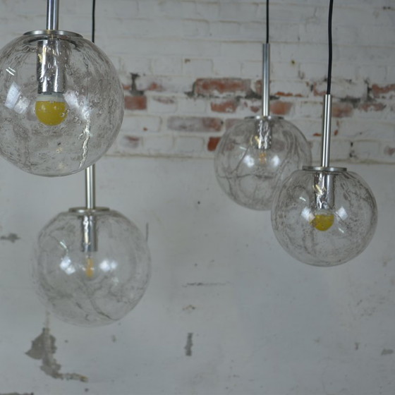 Image 1 of 5x lampade a sospensione a sfera in vetro