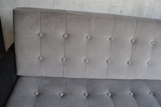 Mid-Century Bank, jaren 60 – Bankstel, Fluweel, Mid Century Modern (photo 6 of 6)