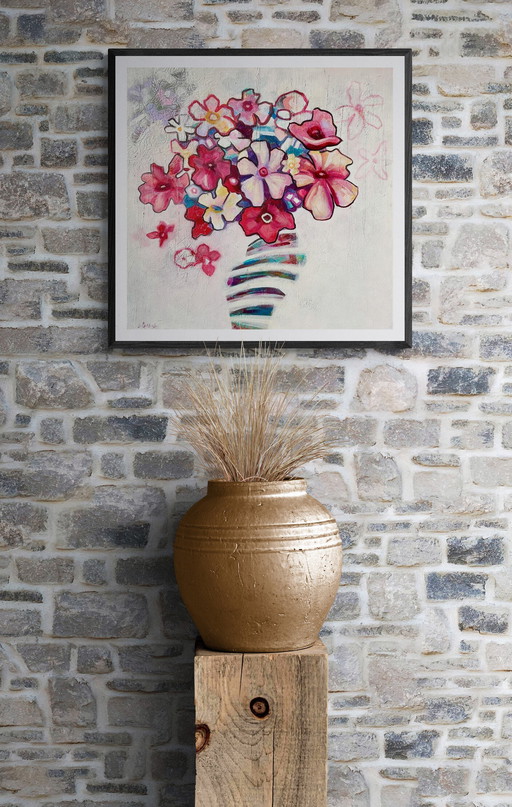 Abstracte gelukkige bloemen#1