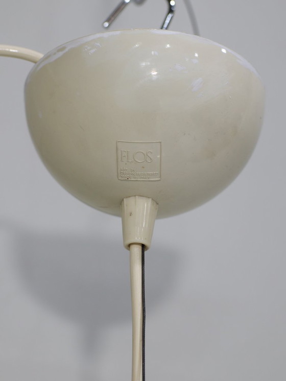 Image 1 of Lampada a sospensione nera e bianca Castiglioni Flos Italia anni '60