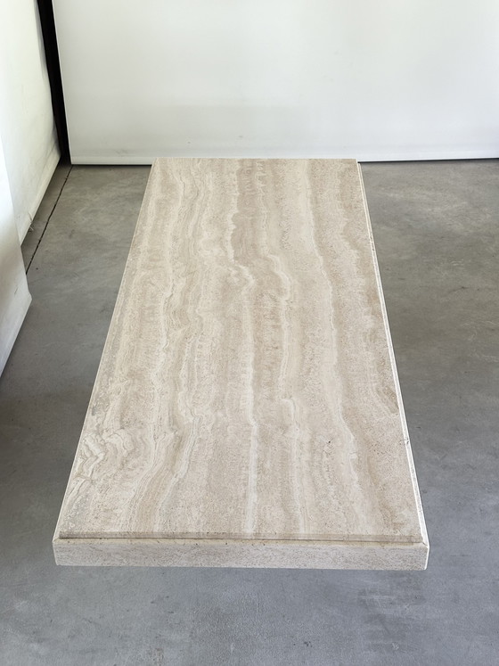 Image 1 of Vintage travertine coffee table