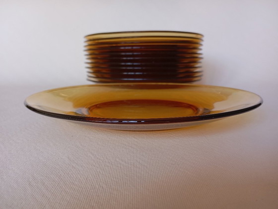 Image 1 of Vereco vintage amber dinner plates