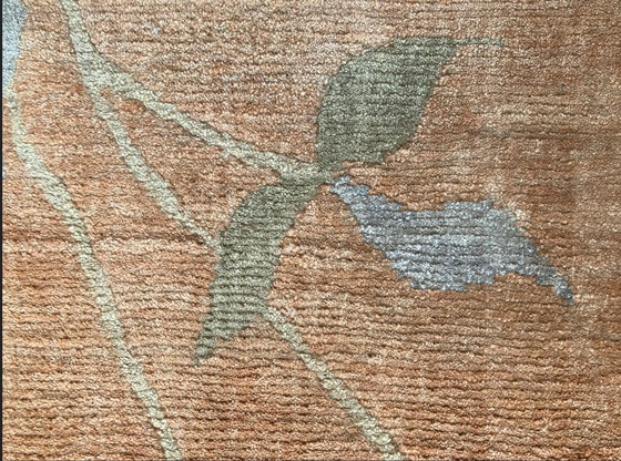 Image 1 of Tapis népalais/Katmandou « Kangri », authentique tapis en laine noué à la main (237 x 175 cm), avec certificat (1988), en excell