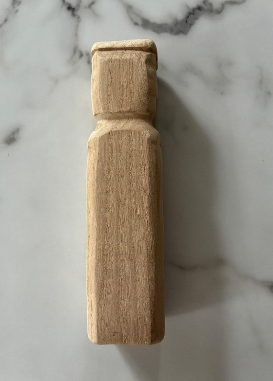 Image 1 of Two-tone mango wood totem statue