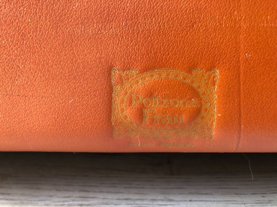 Image 1 of Canapé Poltrona Frau Socrates, design italien, cuir, cognac