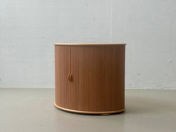 Röthlisberger roller shutter cabinet B by Trix & Robert Haussmann, 1977 – Storage cabinet, Wood (photo 8 of 19)