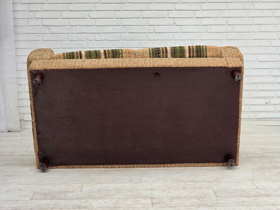 Image 1 of 1980s, Danish 2-seater sofa by Nisbo Horsens, furniture wool.