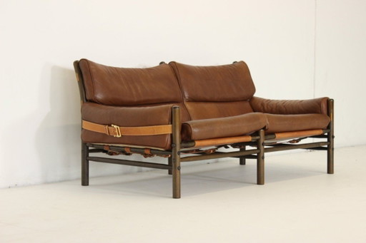 Arne Norell Kontiki Seating Group Leather Sofa Armchair Couch