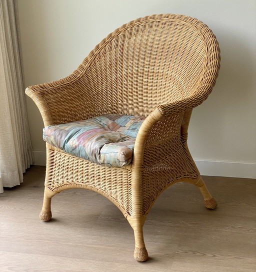 Oerdegelijke rotan fauteuil