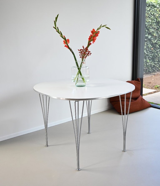 Fritz Hansen Supercircular Dining Table Designed by Piet Hein & Bruno Mathsson, 1968