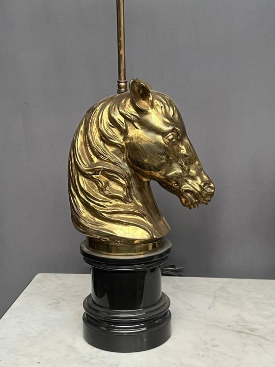 Coppia di lampade vintage di Maison Jansen. Bronzo massiccio, base in marmo. – Lampade da tavolo, Bronze (photo 3 of 7)