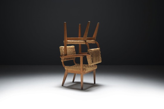 Image 1 of Vintage Lounge Chairs by Atelier Adrien Audoux & Frida Minet for VIBO France