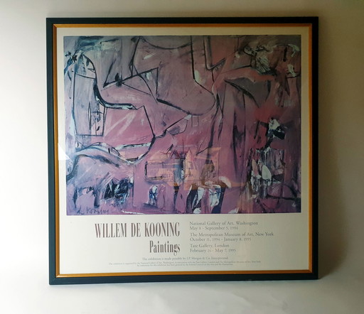 Willem de Kooning exhibition poster