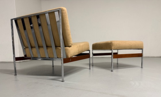 Image 1 of Chaise longue et pouf A.Vandenbussche