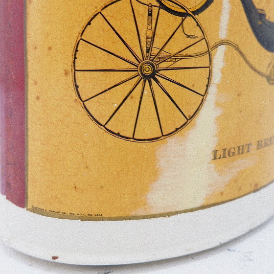 Image 1 of Metal wastepaper basket “Light Brett”, lithograph by Arthur A. Kaplan Co.