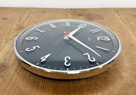 Image 1 of Orologio da parete vintage blu scuro di Metamec, anni '70