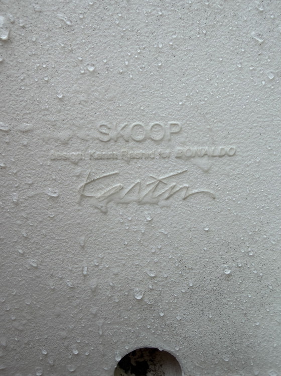 Image 1 of 2x Skoop bonaldo stool wit | barkruk binnen/buiten