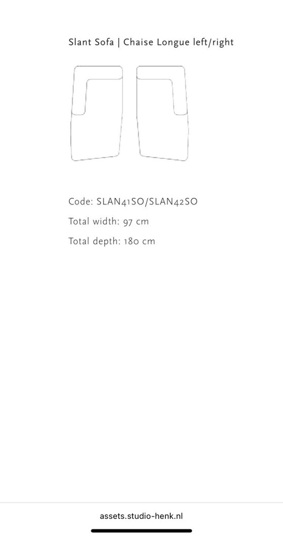 Image 1 of Chaise Longue Slant - Studio Henk