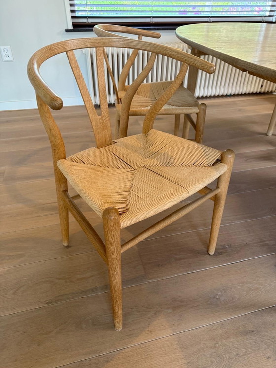 Image 1 of Carl Hansen & Son dining table with chairs