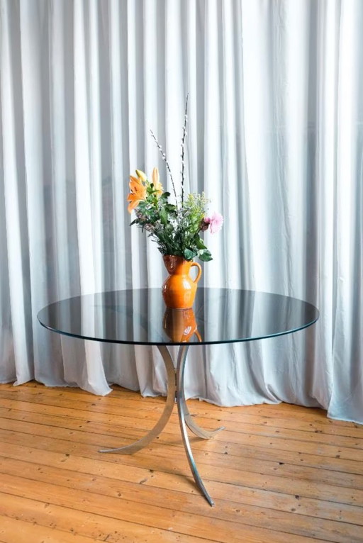 Boris Tabacoff glass dining table