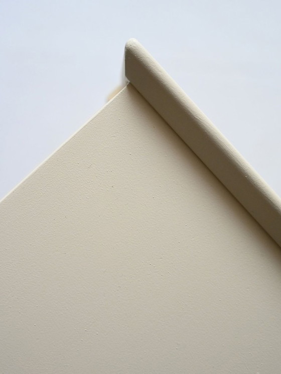 Image 1 of Wit gelakte Scandinavische nachtkastjes uit de jaren 60