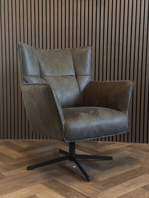 Drehsessel Moos Graphit 80x75cm