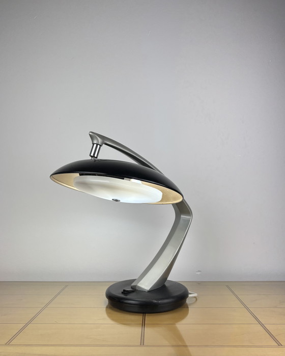Image 1 of Brutalist Fase Boomerang 64 Table Lamp by Luis Pérez de la Oliva 1960s-1970s Desktop Lamp, Mid-Century, Space Age, Industrial De