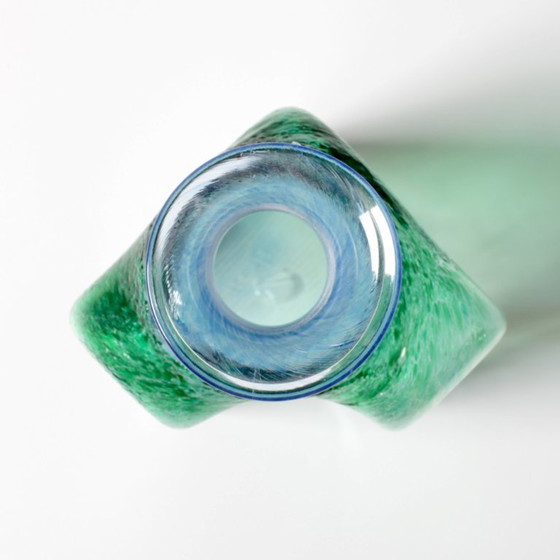 Decanter vintage in vetro verde e blu Antikva di Bertil Vallien / Bruksforshyttan / Svezia / 1994 (photo 13 of 17)
