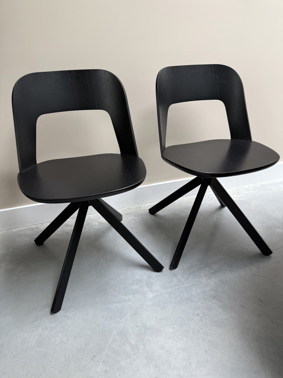 Image 1 of 6 chaises de salle à manger design (Vitra, La Palma, Fritz Hansen)