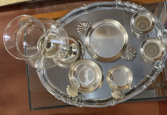 Colección de accesorios de mesa antiguos bañados en plata (con sellos de origen) – Viners of Sheffield (photo 2 of 11)