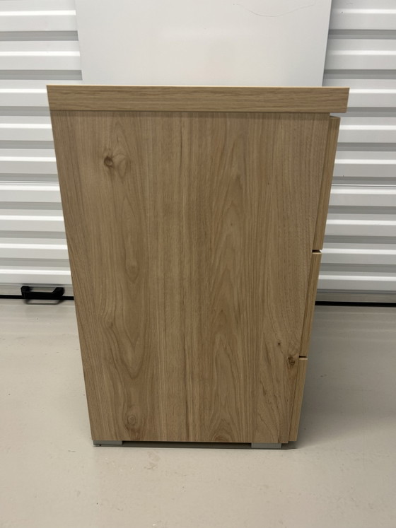 Elba Nachtkast 3 Laden Rustiek Eiken – Beter Bed, Nachtkastjes, Mdf, Metal (photo 6 of 8)