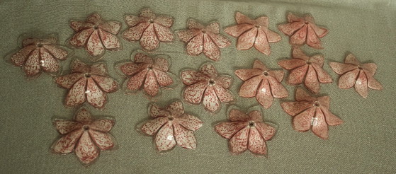 Italiaanse Murano bloemenkroonluchter – Metal, Murano Glass (photo 12 of 12)