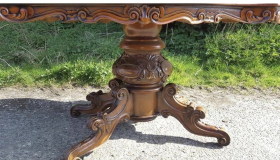 Image 1 of Barok eetkamer met 6 stoelen