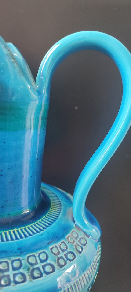 Image 1 of Aldo Londi pitcher, Bitossi, Rimini Blu series