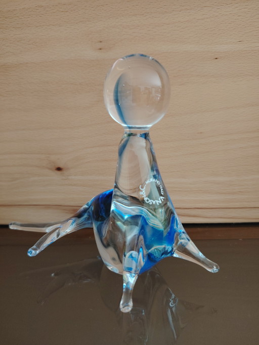 Murano glass Murano glass sea lion figurine V. Nason & Co, unique