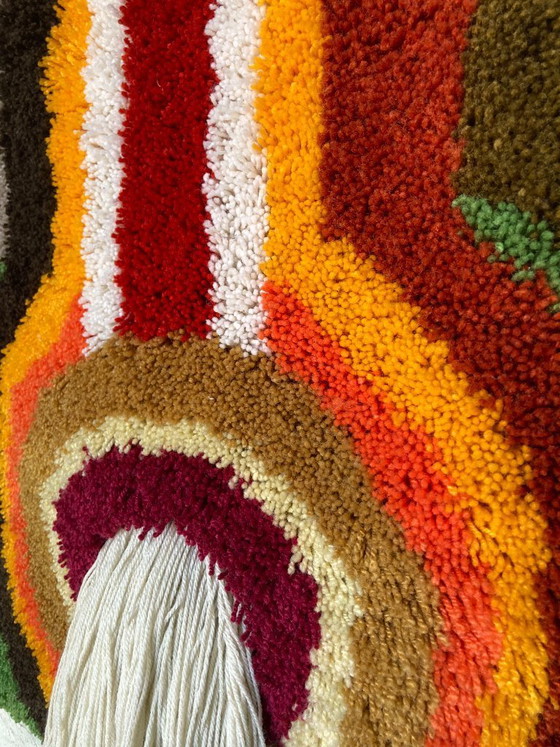 Image 1 of Mid-Century Modern, Space Age, and Pop Art wool wall hangings (Wandteppiche