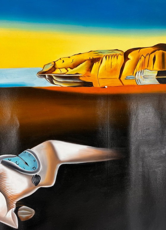 Image 1 of Salvador Dalí – A Second Before - Hand-painted on canvas (rolled up)