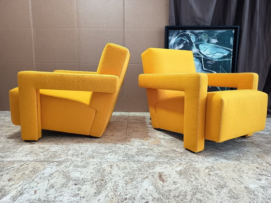 Image 1 of CASSINA 2x Poltrona 637 Utrecht 2024 (NUOVO, mai usato) in lana gialla KVDRAT € 6.600