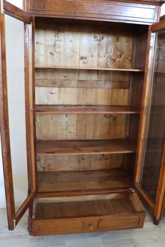 Image 1 of Set of 2 Bookcases in walnut, Italy late 19th century