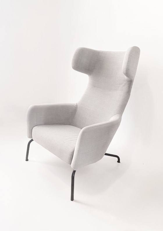 Softline Havana Lounge Chair – Lichtgrijze Stof – Fauteuils, Polyester, Metal (photo 2 of 9)