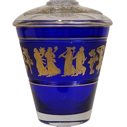 Glazen beker of vaas "Jupiter", Leon Ledru voor Val St-Lambert, f. s. XIX / p. XX – België