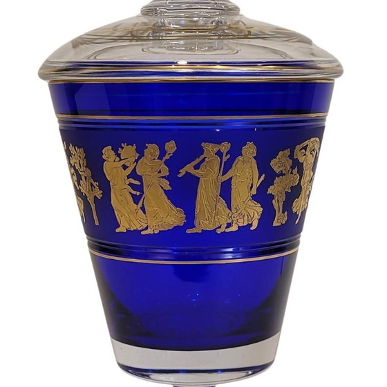 Image 1 of Coupe ou vase en verre « Jupiter », Léon Ledru pour Val Saint-Lambert, f. s. XIX / p. XX – Belgique