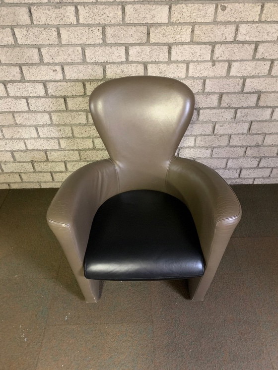 Image 1 of 2x Leolux Amphora fauteuils Leder