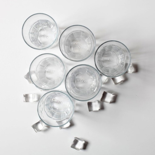 Lot de 6 verres Coca-Cola classiques vintage transparents 300 ml / années 1990 – glazen karaffen, Glass (photo 2 of 7)