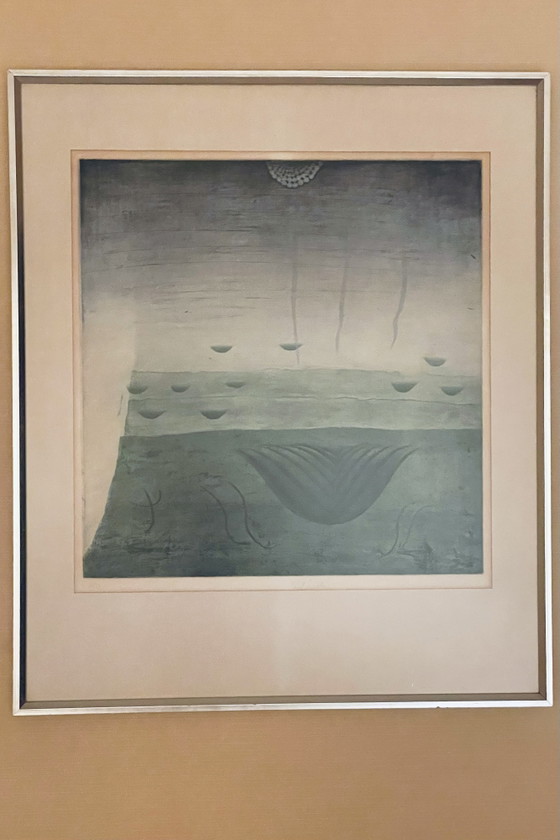 Triptyque rare - Gravures en couleurs signées à la main par Pavel Sukdolák (1925–2022) – Objets d'art, Glass (photo 8 of 8)