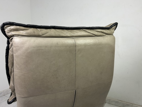 Image 1 of Vintage leren fauteuil draaifauteuil