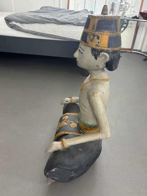 Beeld Java, Beeldhouwkunst, Hout, Meerdere kleuren (foto 3 van 5)