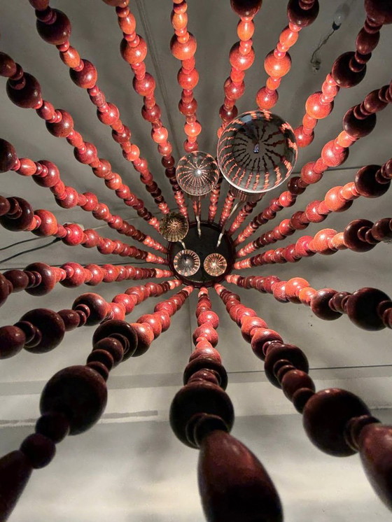 Image 1 of Große Hängeleuchte/Kaskadenleuchte von Temde, Modell: 887, Schweiz, 1960er Jahre